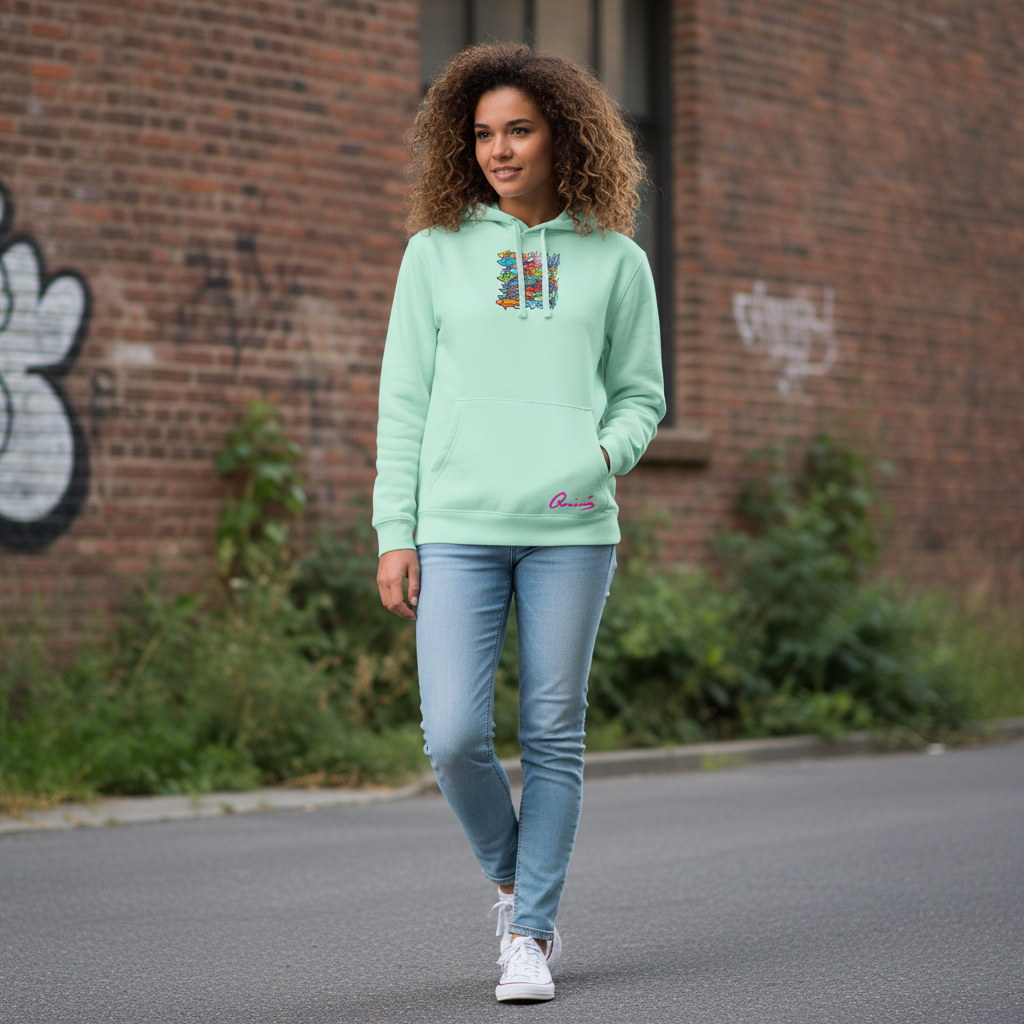 Sudadera verde mar ATUNES DE COLORES