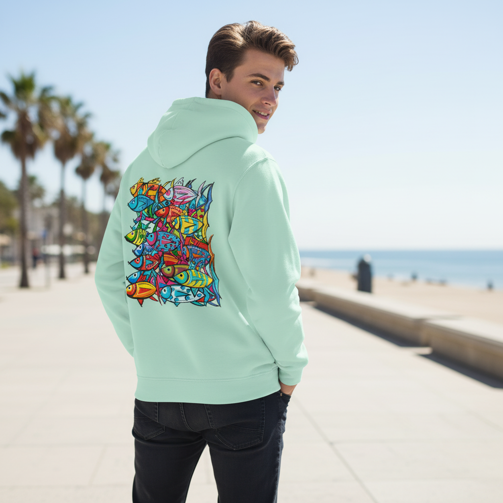 Sudadera verde mar ATUNES DE COLORES