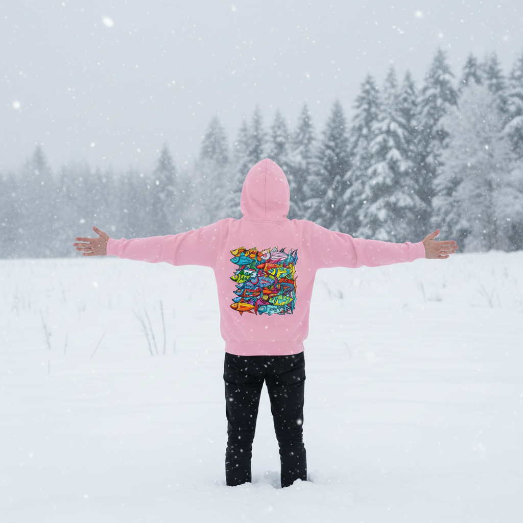 Sudadera rosa ATUNES DE COLORES