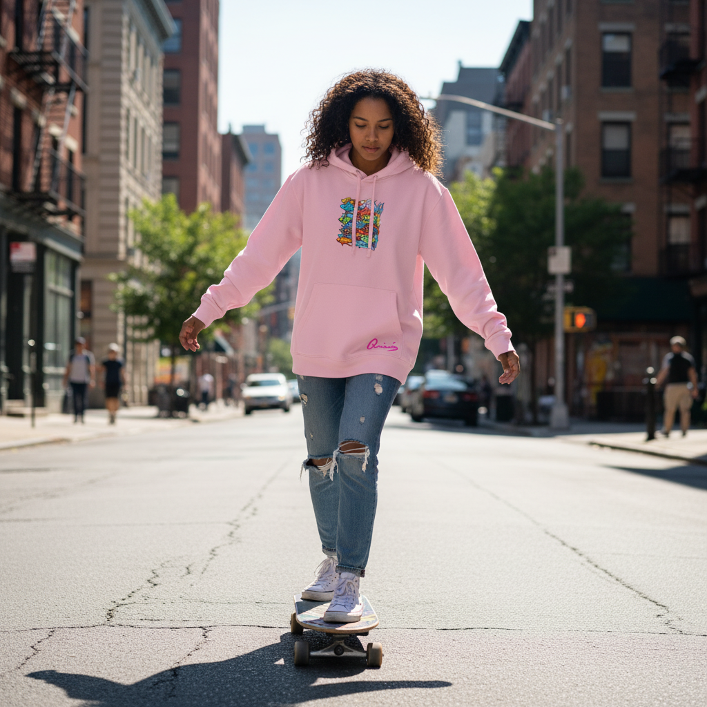 Sudadera rosa ATUNES DE COLORES